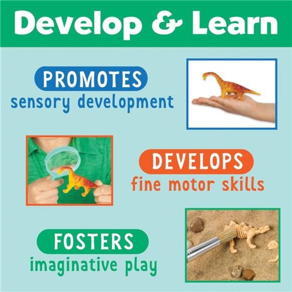 Creativity for Kids Sensory Bin: Dinosaur Dig - Dinosaur Toys for Kids Ages 3-5+ - Picture 4 of 6